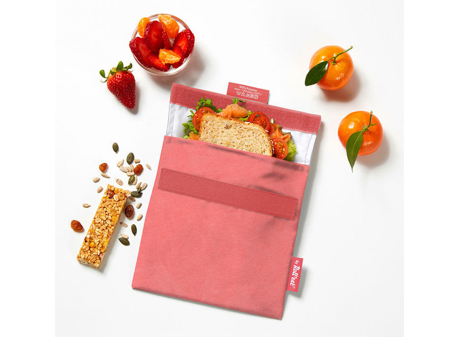 Snack'n Go - Natur Rot - Umweltfreundliches Design - Wiederverwendbar und BPA-frei