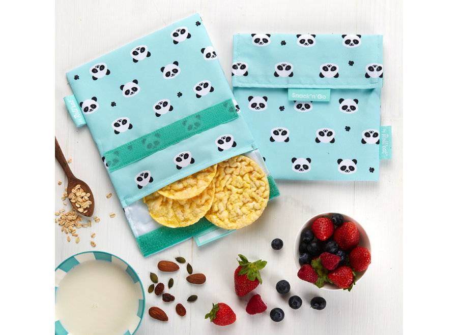 Snack'n Go - Panda - Umweltfreundliche Lebensmittelverpackung - Wiederverwendbar - BPA-frei