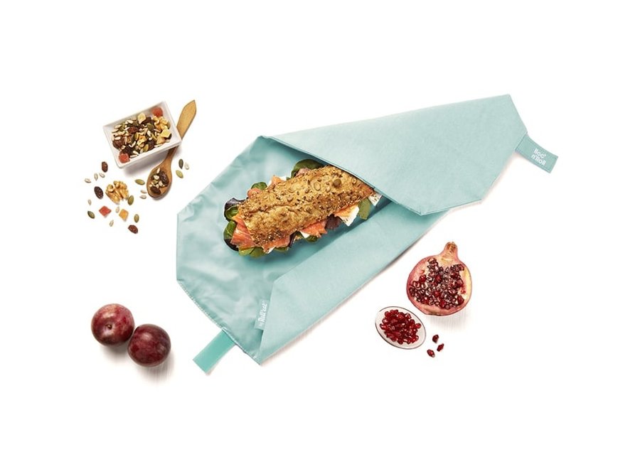 Boc ‘n Roll Foodwrap - Nature Mint - Herbruikbaar boterhamzakje - Makkelijk schoon te maken