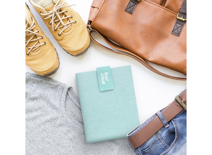 Boc'n'Roll Foodwrap - Nature Mint - Reusable sandwich bag - Easy to clean