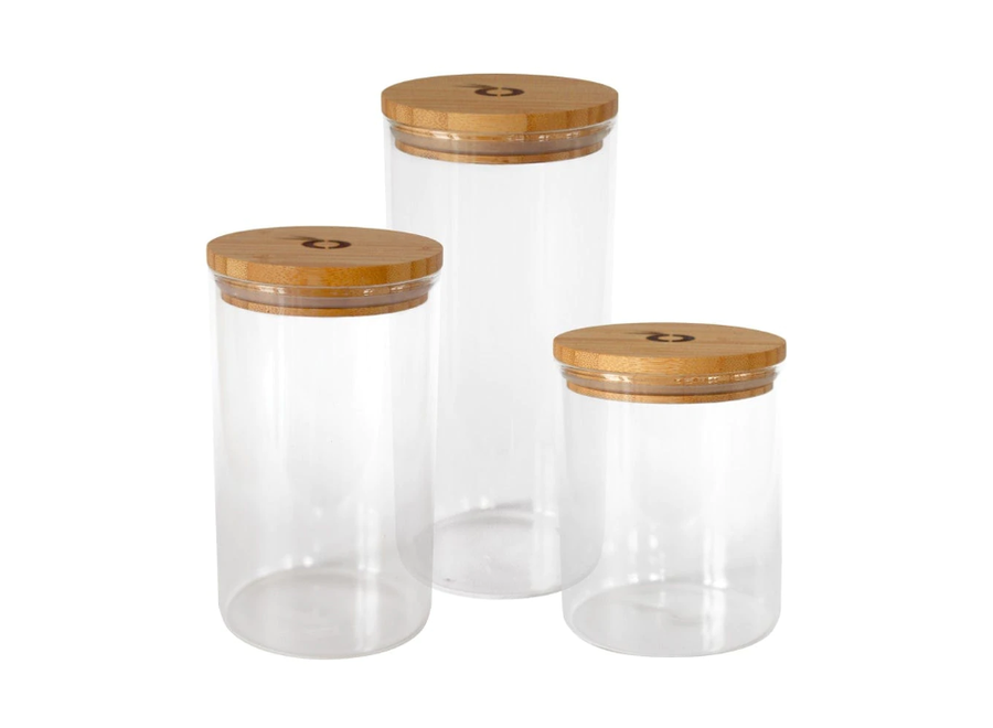 Borosilicate Glass Container with Bamboo Lid - 1300ML