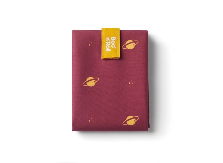 Boc 'n Roll Foodwrap - Icons Saturn - Wiederverwendbare Sandwichtasche - Leicht zu reinigen