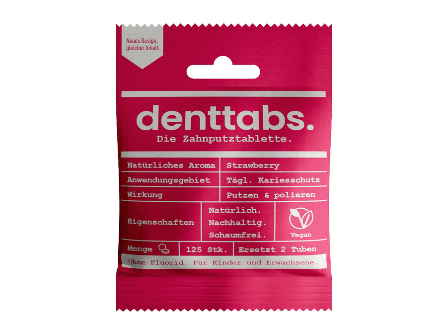 Toothpaste tablets Kids - Strawberry - With fluoride