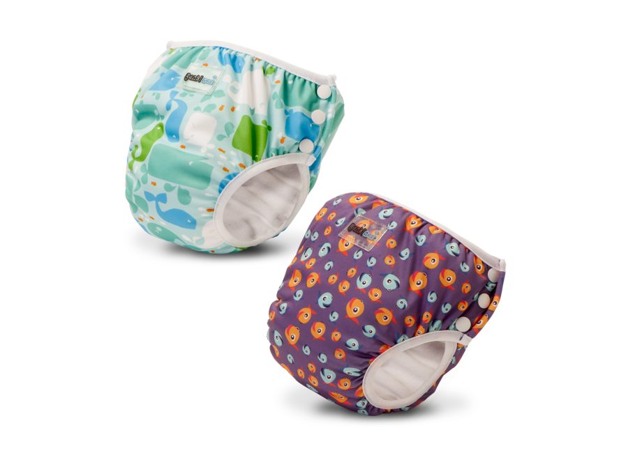 Swim diaper/practice pants Moby + Lucky Purple