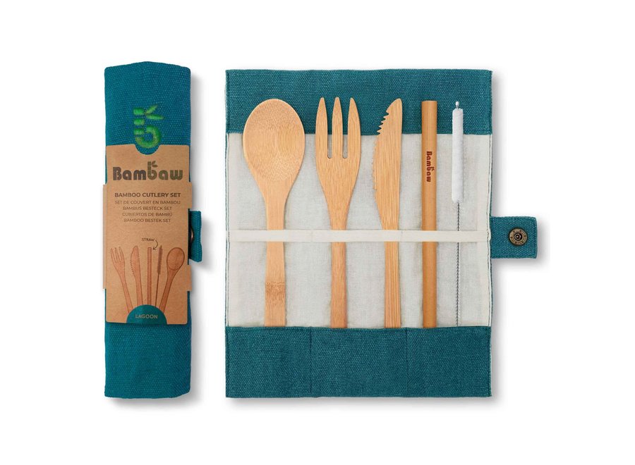 Set de couverts - Lagoon - Solution durable sans plastique pour vos repas en extérieur