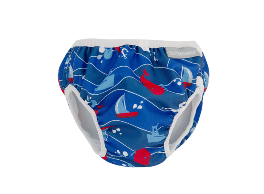 Washable Swim Nappy -  Blue Deep sea