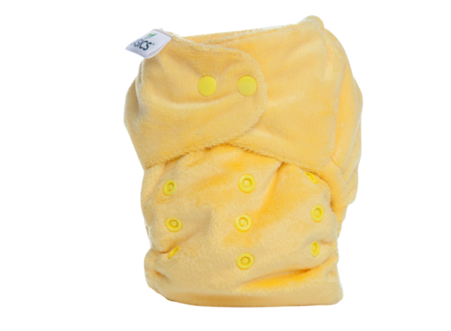 Bambooty washable diaper all-in-two - Lemon Yellow