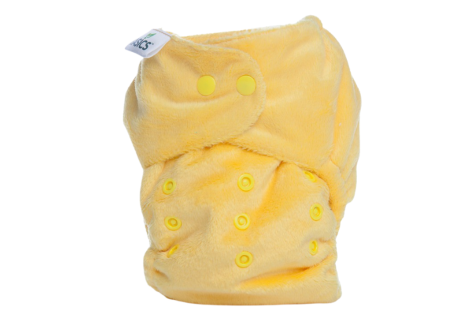 Bambooty couche lavable tout-en-un - Jaune Citron