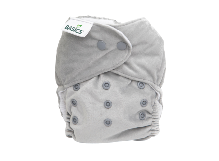 Bambooty washable diaper all-in-two - Elephant Gray