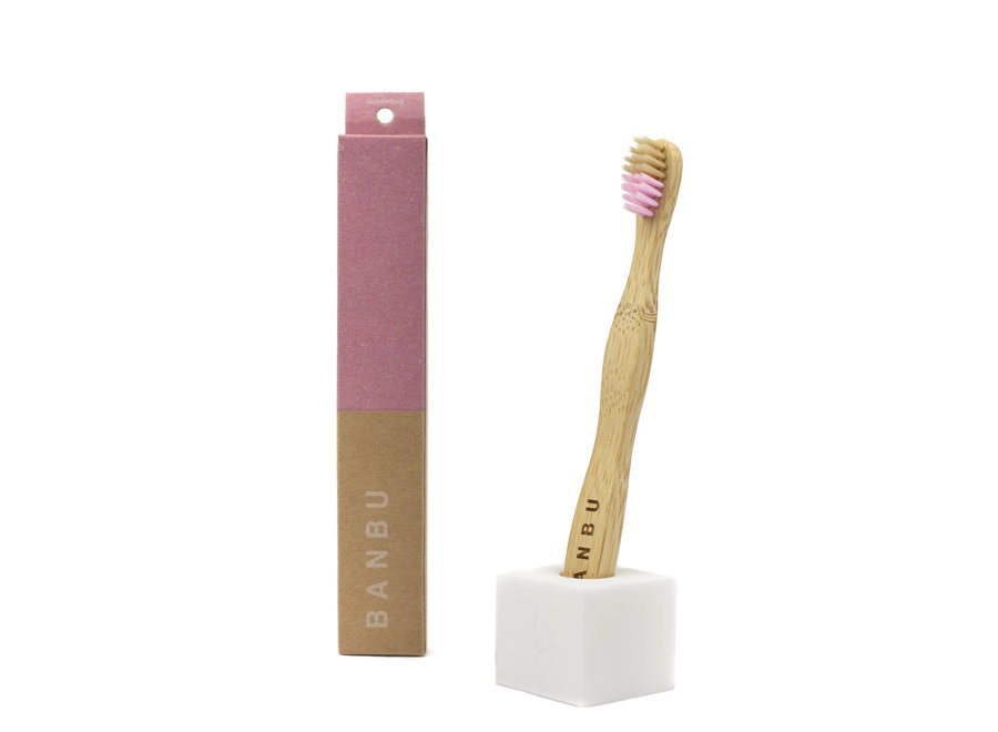 Brosses à dents pour enfants Banbu | Douces | Bambou | 2 couleurs - Optez pour une hygiène dentaire saine et écologique