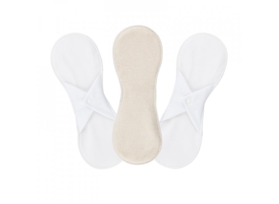 Sanitary napkins night/maternity pads - organic cotton - 3 pcs