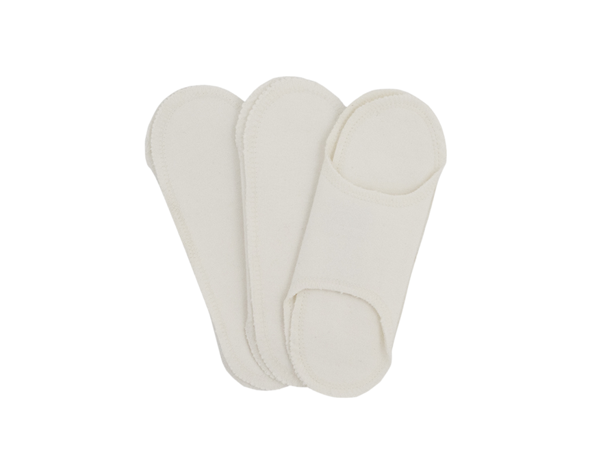 Wasbaar Maandverband - zonder sluiting - 3 Stuks - Wit