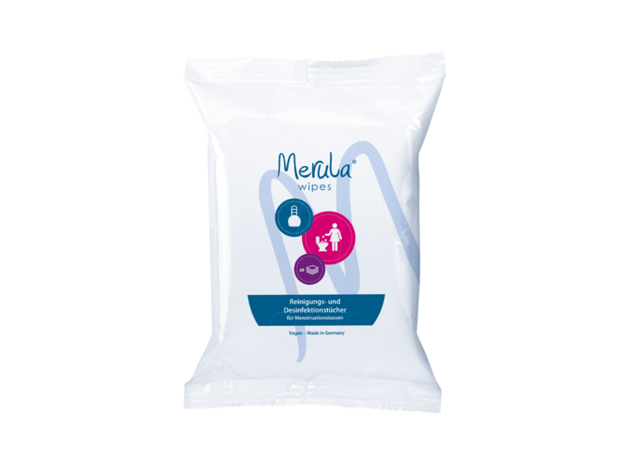 Cleaning wipes for menstrual cups - 20 wipes -Vegan