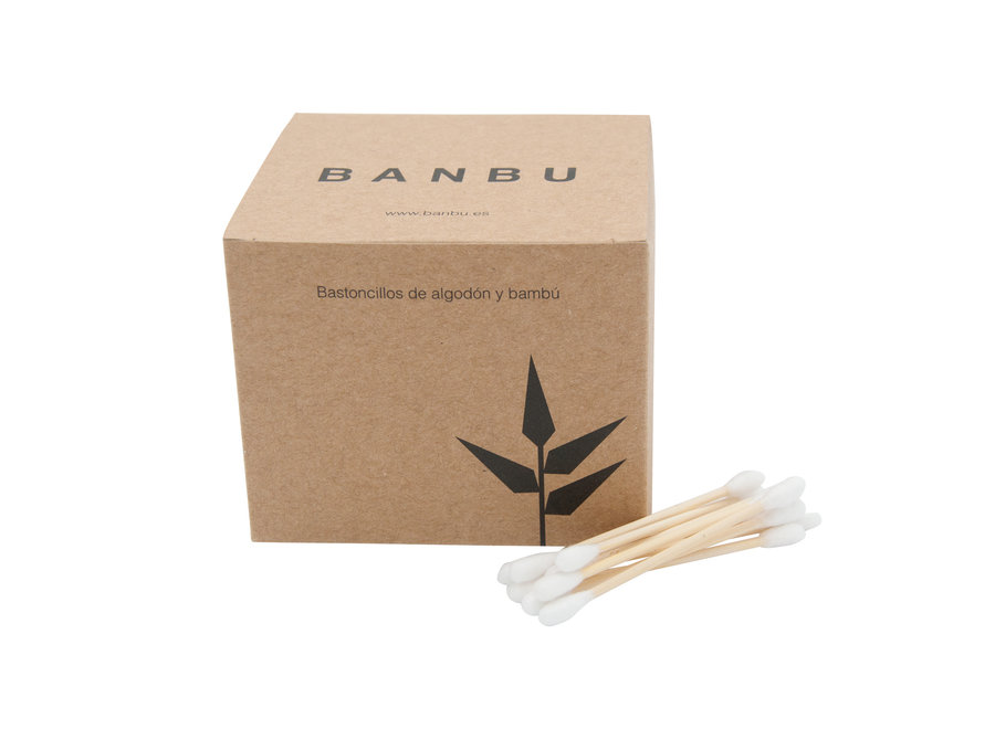 Cotton swabs bamboo & cotton - 500 pieces