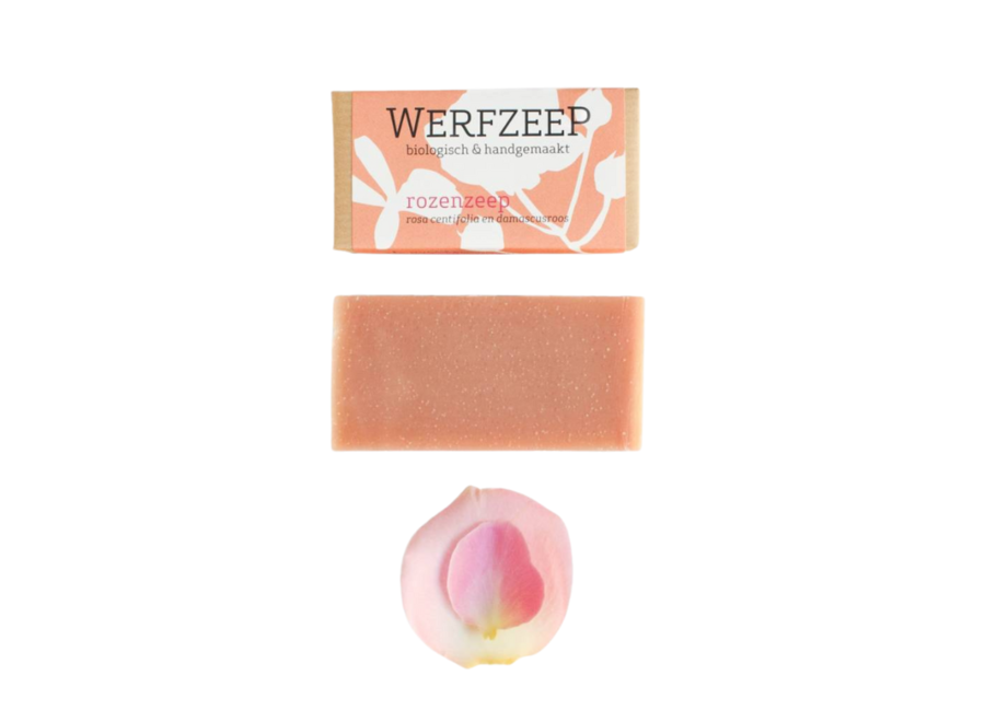 Savon aux roses biologique de Werfzeep - 100 g