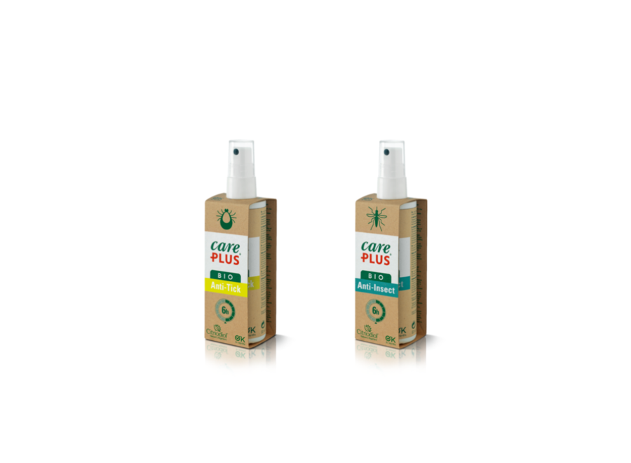 CarePlus - Anti-Zecken Spray + Anti-Insekten Spray - Biologisch - 80 ml