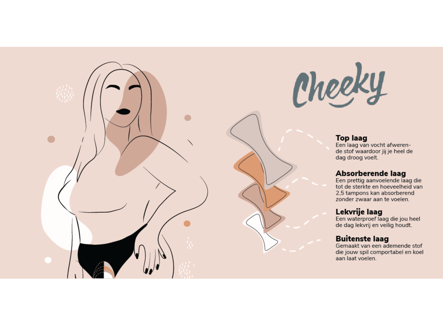 Ensemble de 3 - Culotte menstruelle Feeling Fancy - Bambou - Taille basse