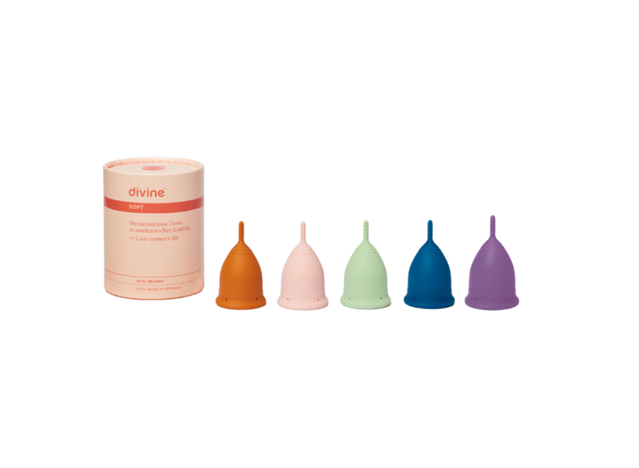 Menstrual cup - size L - 5 colours