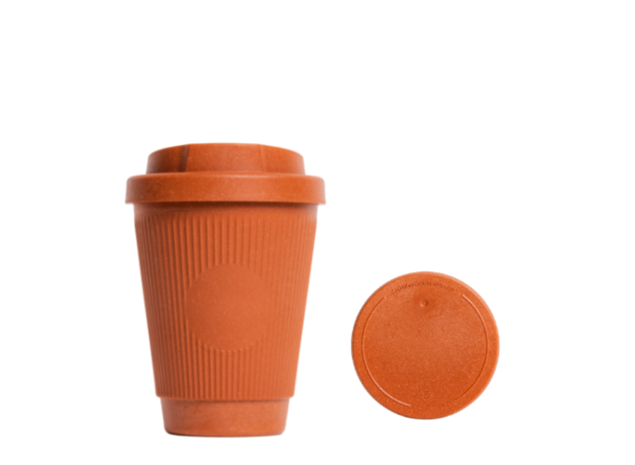 Herbruikbare koffiebeker Essential  + Afgesloten Cap - Cayenne - 300 ML