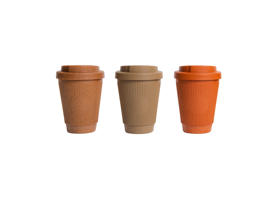 Reusable Essential Coffee Cup + Sealed Cap - Nutmeg - 300 ML