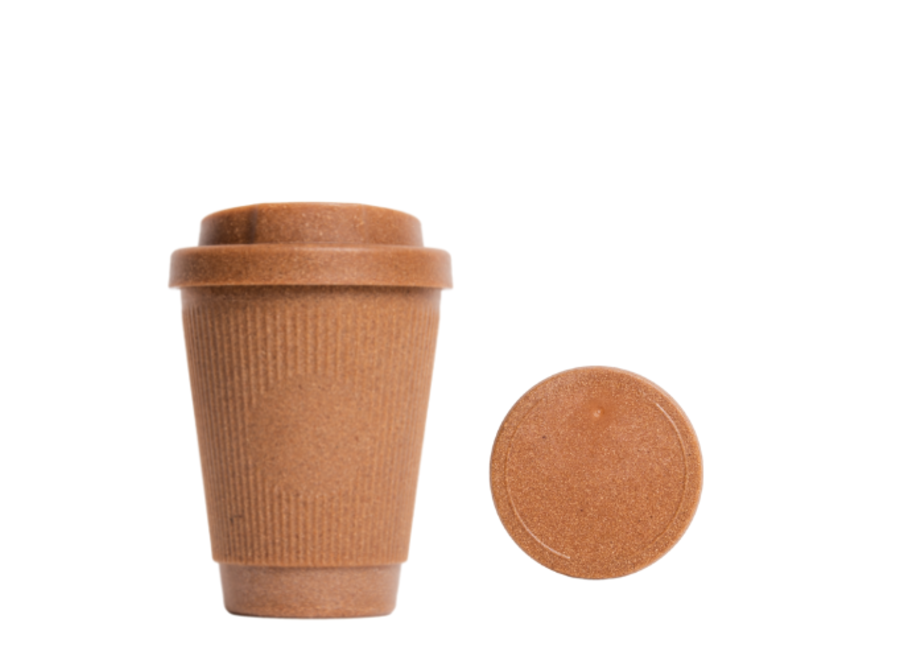 Herbruikbare koffiebeker Essential + Afgesloten cap - Nutmeg - 300 ML