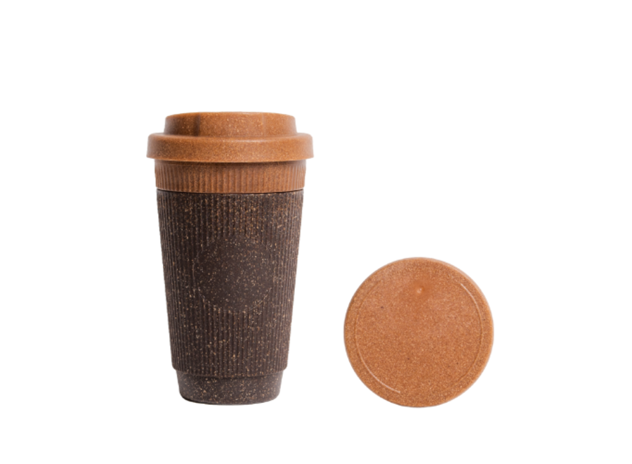 Gobelet à café réutilisable Refined + Capuchon étanche - Muscade - 350 ML pour un café savoureux et écoresponsable