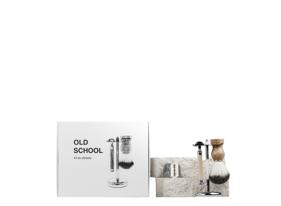 Banbu scheerset - hout - Old School