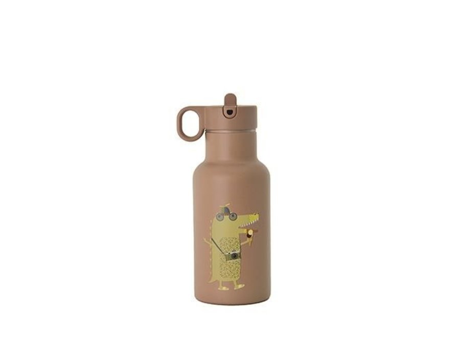 Bioloco Kids – stainless steel thermos flask - 350 ML - Croco