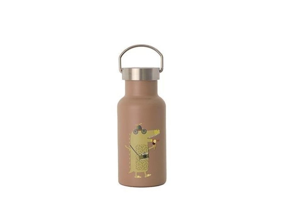 Bioloco Kids – stainless steel thermos flask - 350 ML - Croco