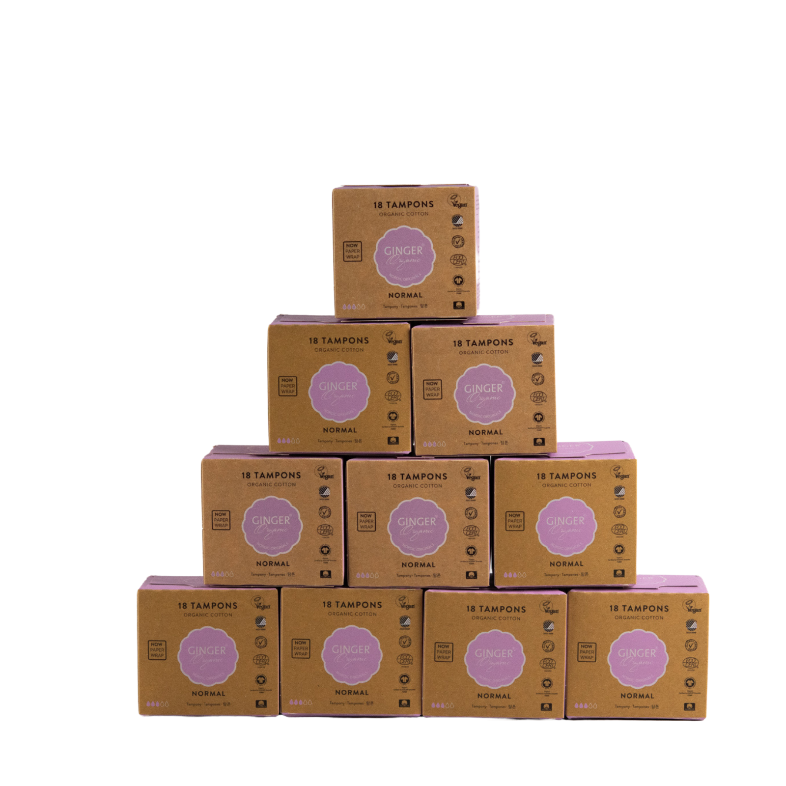 Voordeelverpakking Tampons Normaal 10 x 18 stuks Grace is Green