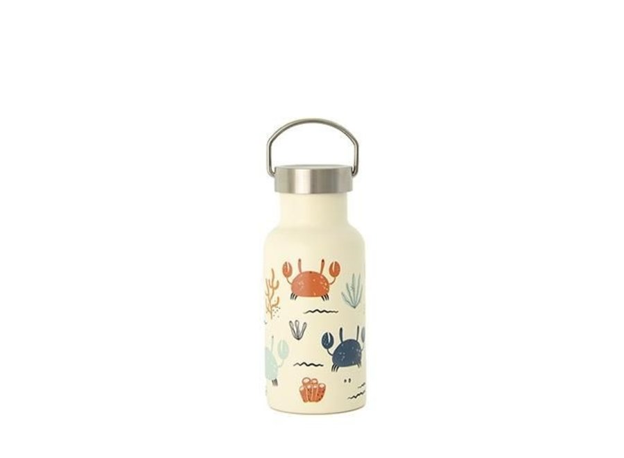 Bioloco Kids - Stainless steel thermos flask - 350 ML - Crabs