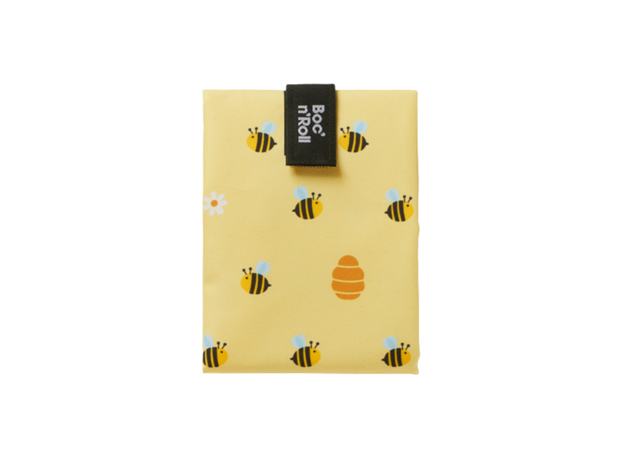 Boc'n'Roll Foodwrap - Bee - Wiederverwendbare Sandwichtasche - Leicht zu reinigen