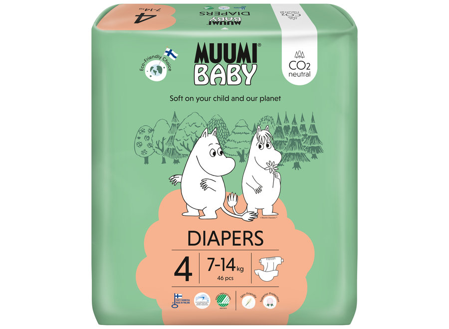 Eco Diapers - size 4 - 7 to 14 kg