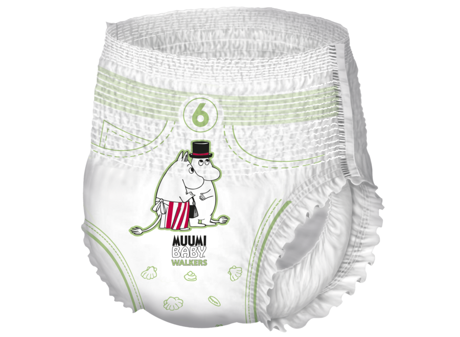 Moomin Baby - Eco Windelhosen - Maat 6 - 12 bis 20 kg - Umweltfreundlich - Hautfreundlich