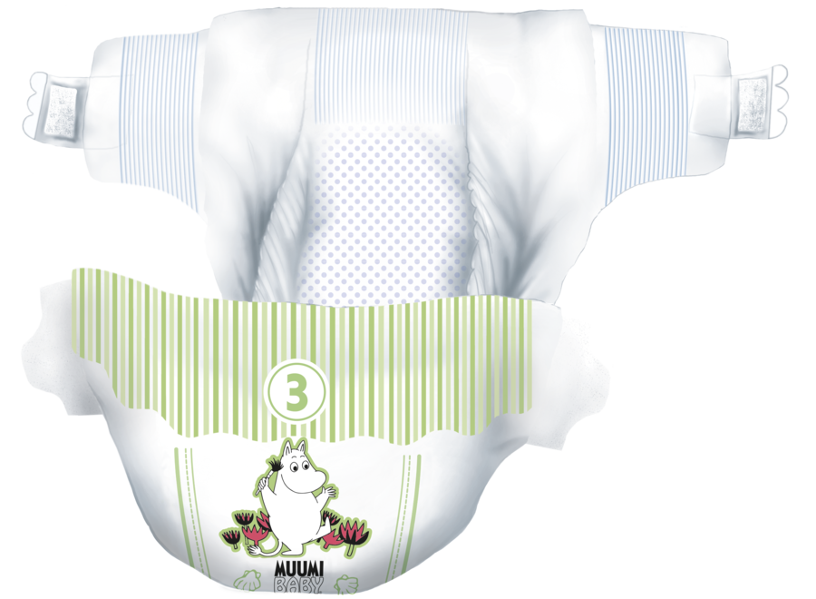 Moomin Baby Eco Disposable diapers - size 3 - 5 to 8 kg