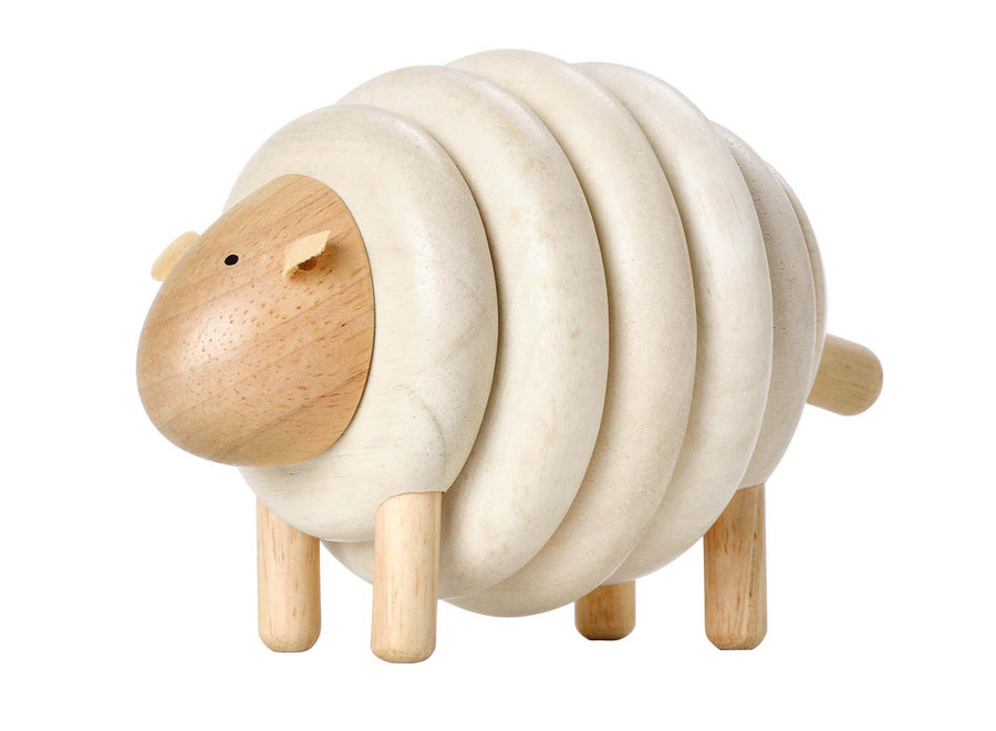 Figurine empilable - Mouton de PlanToys, Jouet éducatif en bois durable