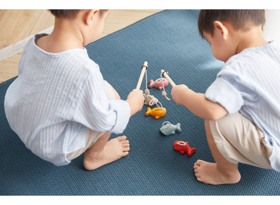 Jeu de pêche - Bois durable | Stimulez la motricité fine et l'attention de votre enfant