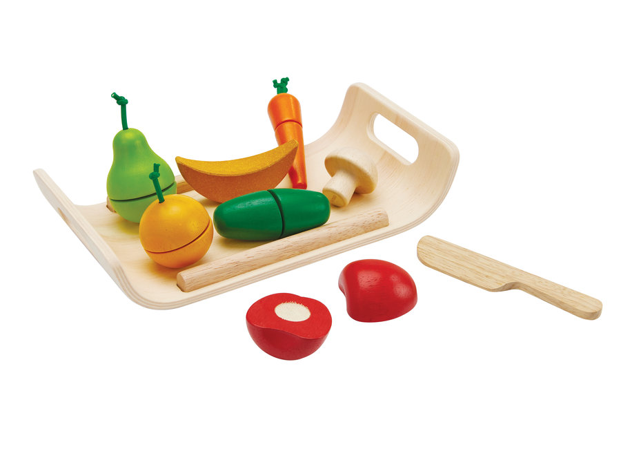 Wooden fruit & vegetable set