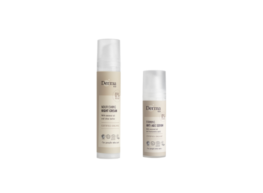 Nachtcreme + Anti-Aging-Serum – parfümfrei