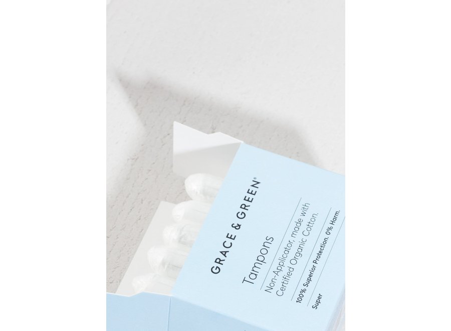 Value pack - Grace and Green Tampons super organic cotton - 12 x 18 pieces