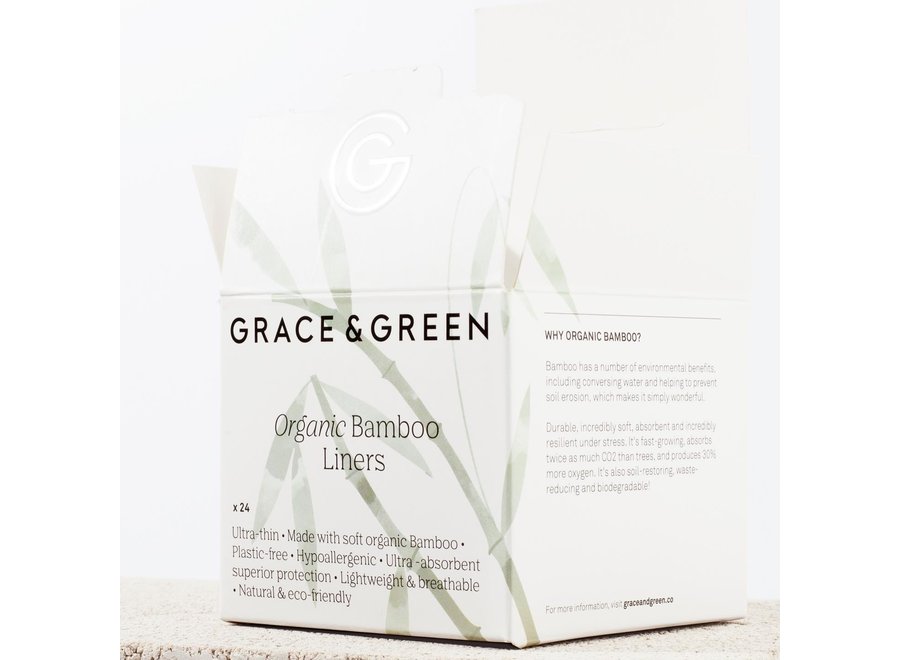 Voordeelverpakking - Grace and Green Inlegkruisjes bamboo - 12 x 24 stuks