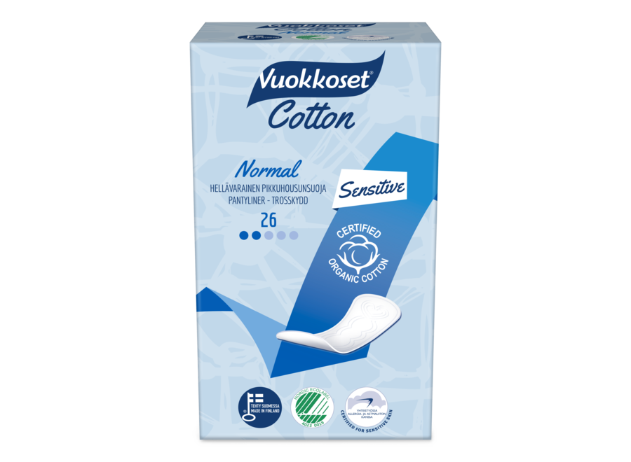 Value pack - Vuokkoset Organic cotton - panty liners - 15 x 26 pieces