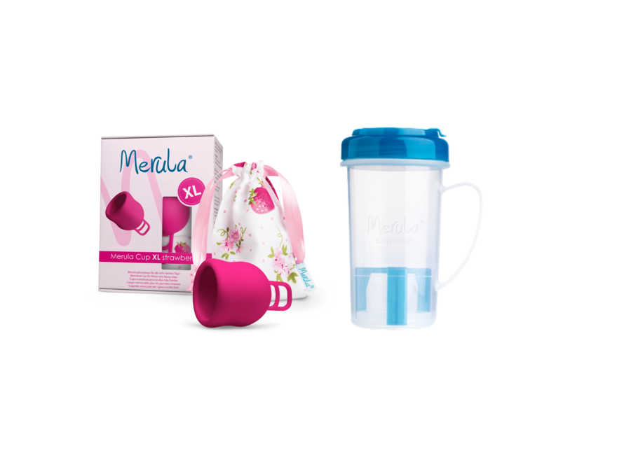 Merula Cup menstrual cup XL + cupscup - 6 colours