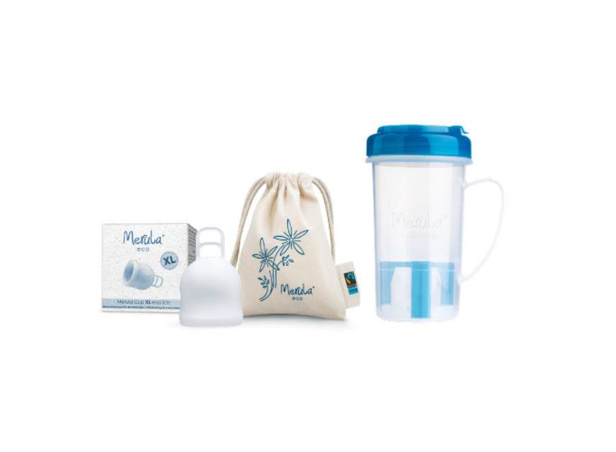 Merula Cup menstruatiecup XL + cupscup - 6 kleuren