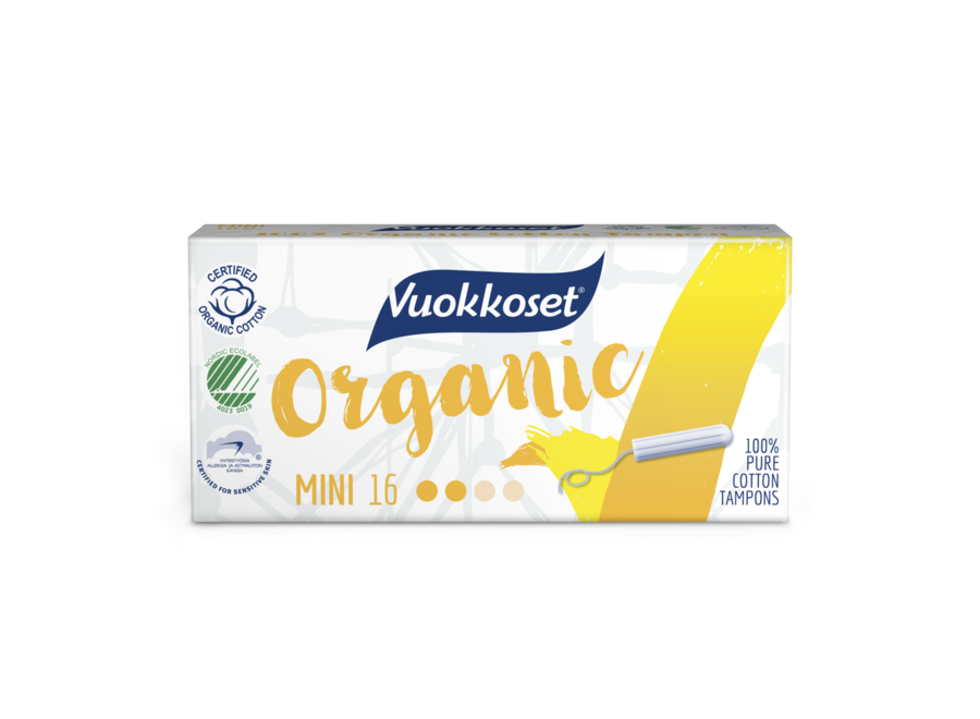 Value package - Vuokkoset Tampons Organic Cotton Mini 20 x 16 pieces