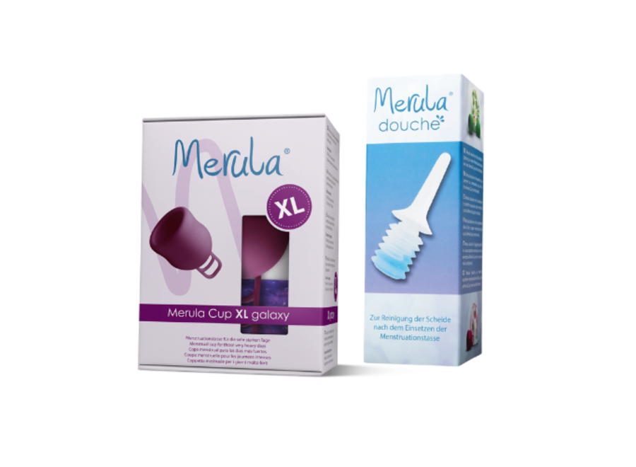 Merula Cup XL + Douche - 6 Couleurs - Hygiène optimale et confort durable