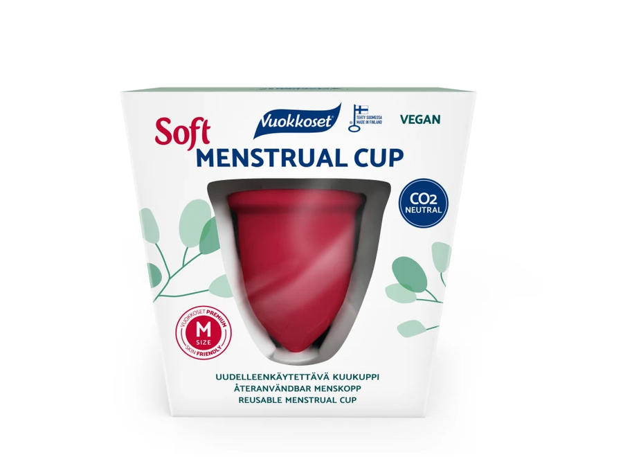 Vuokkoset - Menstruationstasse - Soft - Größe M - Umweltfreundliches Design - Maximaler Komfort