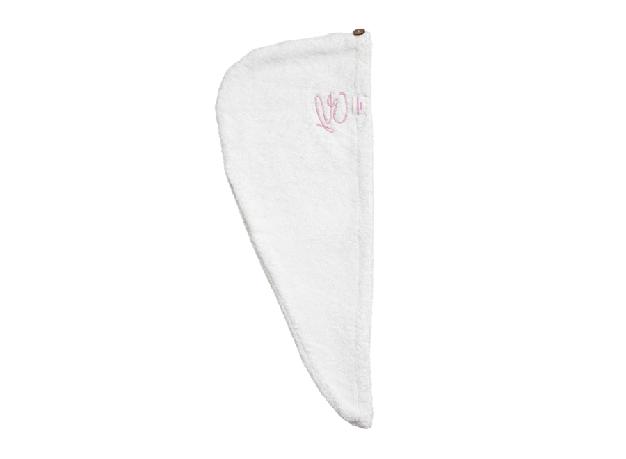 Reused Remade - Haarhandtuch - Badstof - Rosa - 100% Upcycled - OEKO-TEX zertifiziert