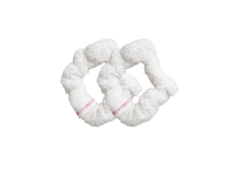 Reused Remade - Scrunchies - Upcycle - 2 Stück in Pink & Lime