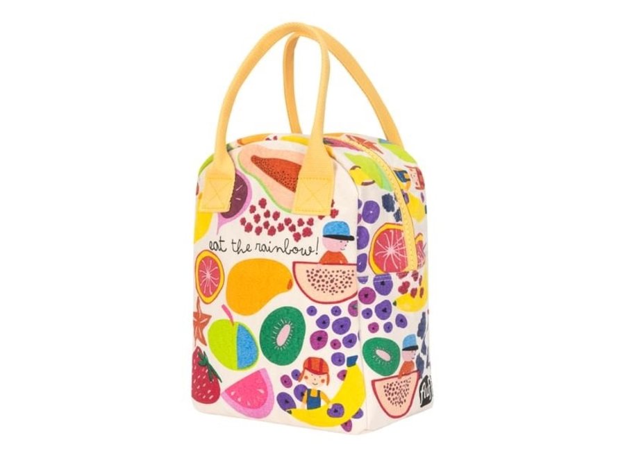 Fluf - Zipper-Lunchtasche - Eat the Rainbow - Kinder